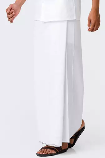 White cotton dhoti