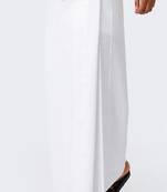 White plain cotton dhoti