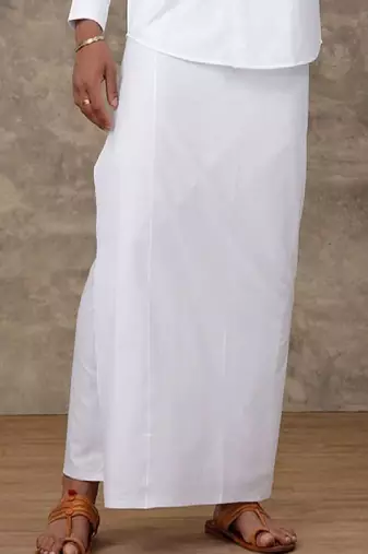 White cotton dhoti