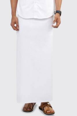white cotton mens dhoti with plain style 2
