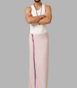 Purple dhoti cotton