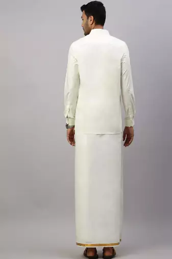 White cotton dhoti