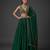 Emerald Green Embroidered Crepe Chiffon Lehenga Set