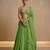 Light Green Embroidered Crepe Chiffon Lehenga Set