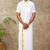 White plain cotton dhoti casual