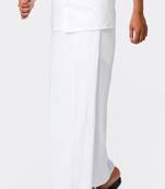 White plain cotton dhoti