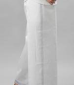 White plain dhoti trousers