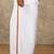 White plain blended cotton regular fit dhoti