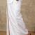 White plain blended cotton regular fit dhoti