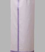 White zari cotton dhoti