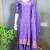 women's art silk woven butta motiff kurta pant with dupatta set