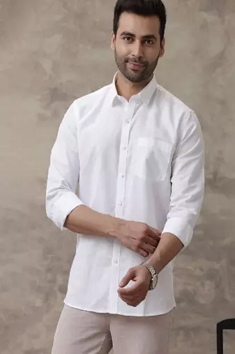 White regular fit shirt