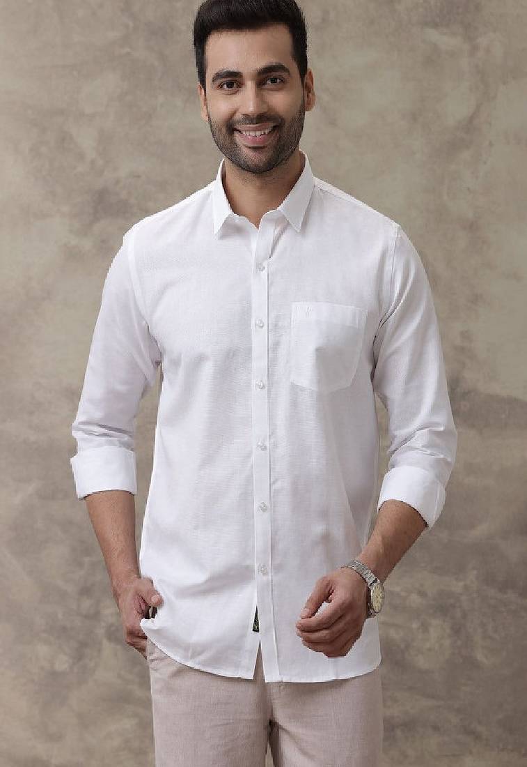 White regular fit shirt