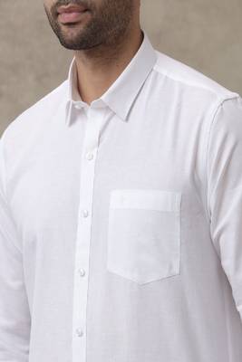 white regular fit shirt 3