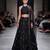 Black Embroidered Dupion Silk Lehenga Set