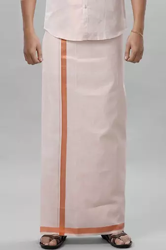 Copper dhoti cotton - ramraj