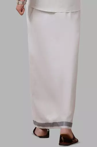 White dhoti cotton regular fit
