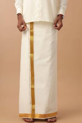 white cotton mens dhoti 1
