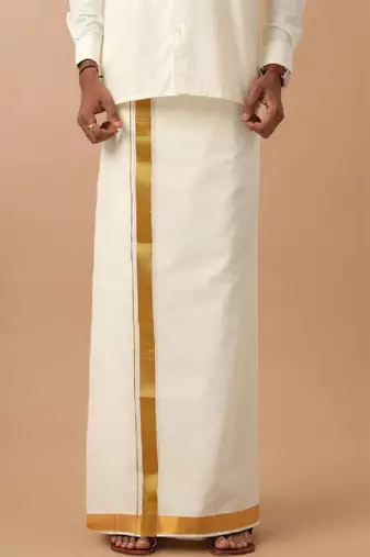 White cotton dhoti