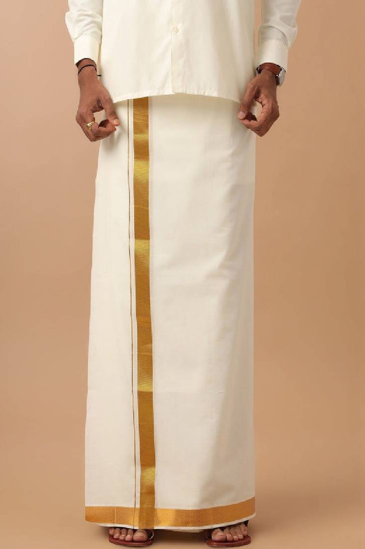 White cotton dhoti