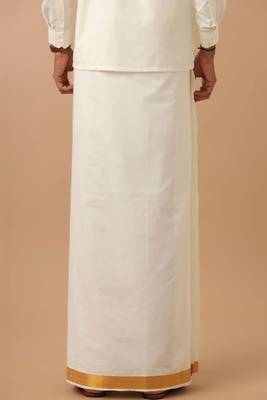 white cotton mens dhoti 3