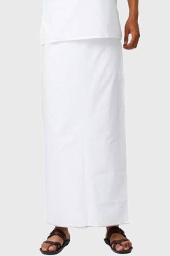 White cotton dhoti plain