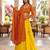 Women's New Orange Designer Lehenga Choli Set with Sequin Embroidery Work