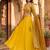 Women's New Gold Designer Lehenga Choli Set with Sequin Embroidery Work
