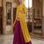 Women's New Wine Designer Lehenga Choli Set with Sequin Embroidery Work
