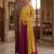 Women's New Wine Designer Lehenga Choli Set with Sequin Embroidery Work