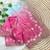 Pink silk blend embroidered saree with sequins work
