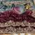 Wine silk blend embroidered saree with sequins work