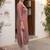 Brown women floral embroidered sequinned floral kurta