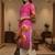Pink women floral printed kurta
