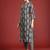 Black ethnic motifs printed pure cotton kurta with trousers