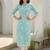 Blue women floral printed floral kurta