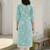 Blue women floral printed floral kurta