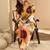 Off white women floral printed regular kurta with trousers