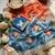 Teal silk blend embroidered saree with gota patti
