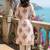 Off white women floral printed floral kurta