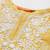 Yellow women floral embroidered thread work kurta
