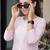 Pink women paisley embroidered thread work floral kurta