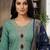 Sky blue color designer simmer butti fabric ceremonial partywear suit