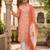 Rust color designer printed ethnic partywear salwar kameez