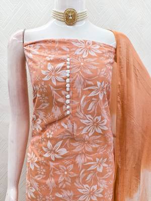Rust color designer printed ethnic partywear salwar kameez 4