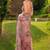 Pink silk blend embroidered saree with sequins work