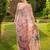 Pink silk blend embroidered saree with sequins work