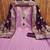 Lavender color designer simmer butti fabric ceremonial partywear suit
