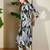 Black women floral printed regular pure cotton kurta with trousers
