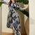 Black women floral printed regular pure cotton kurta with trousers